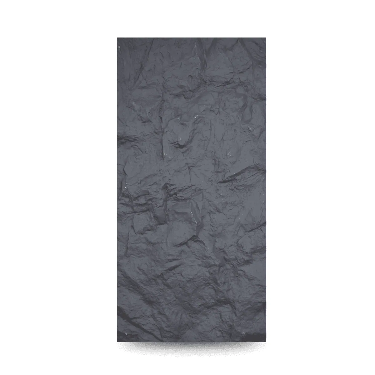 Novel Decorare PU Rock Mushroom Stone Wall Panels | Space Black 3D Wall Cladding | Interior & Exterior Home Decor | 4ft × 2ft Panels | 50mm | Lightweight, Waterproof & Easy Install