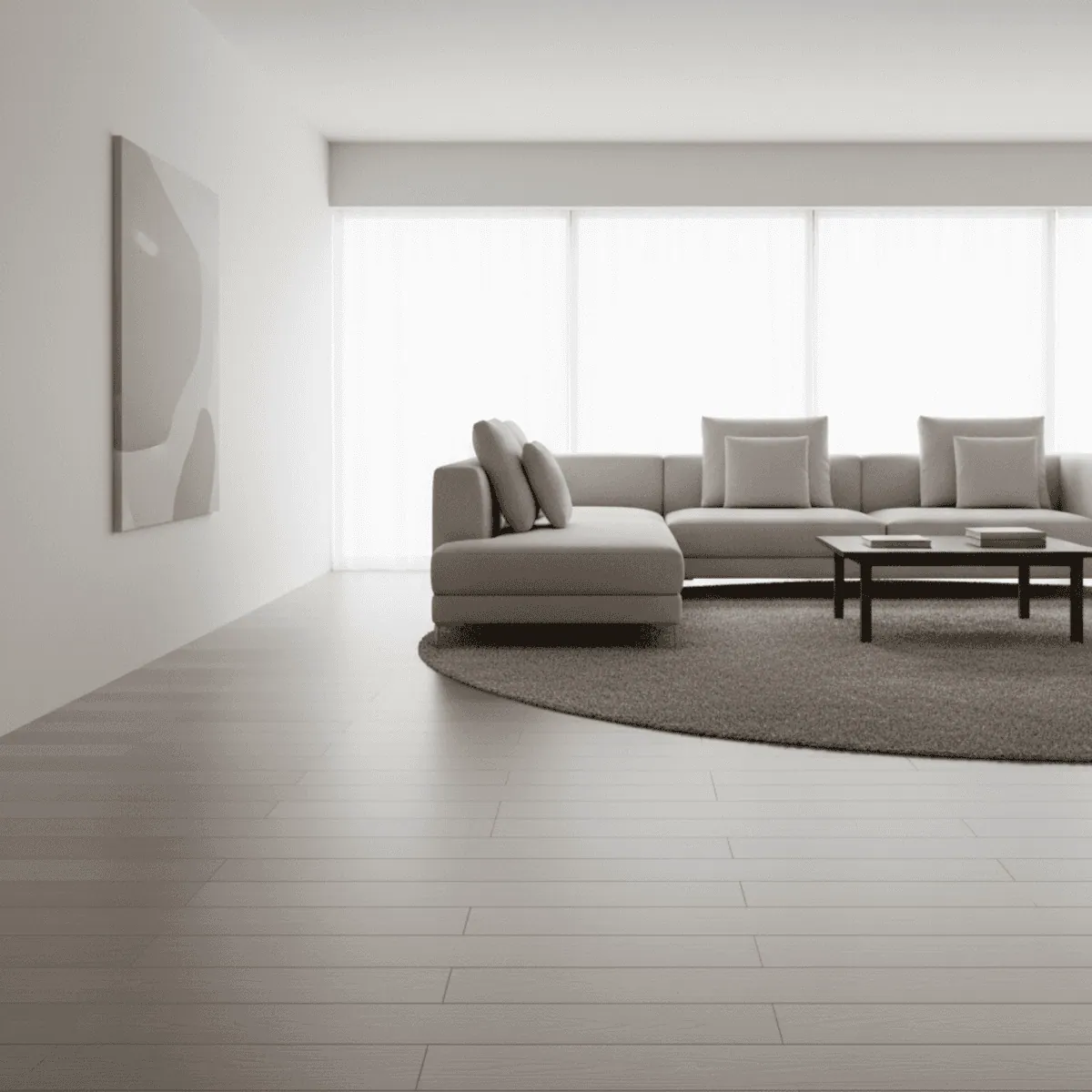 Novel Decorare WPC Solid Floor Panel, Waterproof Anti-Slip Deck Tiles for Indoor and Outdoor, Weather-Resistant Flooring for Home | Solid Floor Grey | L × W : 9.5 Ft × 6 CM