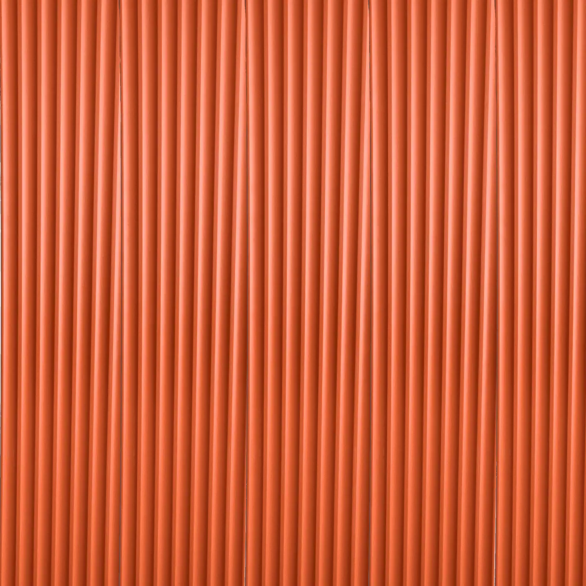 Novel Decorare Indoor WPC 7W Wall Panel 7 Waves Wall Panel – Orange | 10 Ft × 6 CM | 10mm | Waterproof, Scratch-Resistant, Easy-Clean