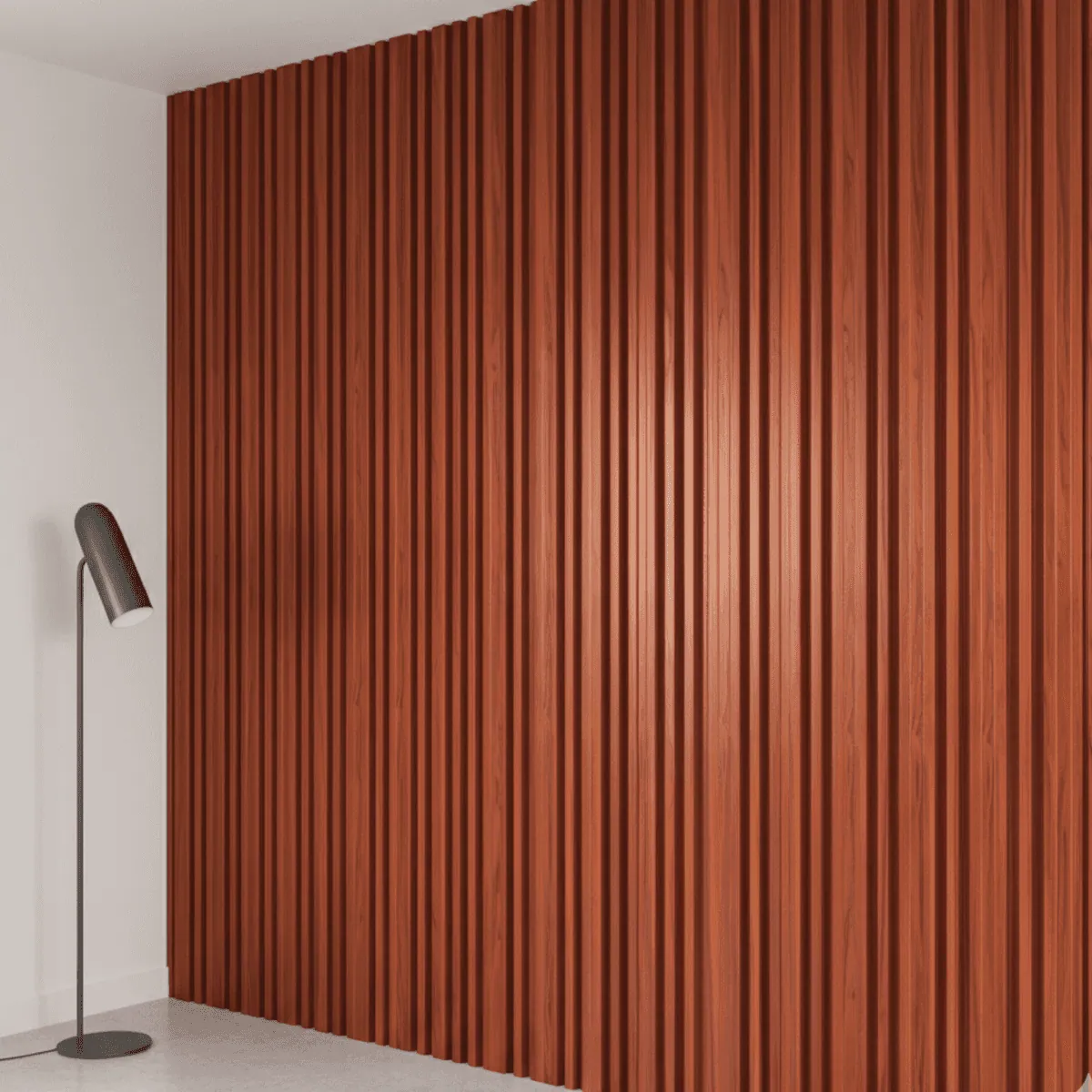 Novel Decorare Indoor WPC Indoor WPC 2.5cm Wall Panel – Golden Walnut | 10 Ft × 6 CM | 25mm | Waterproof, Scratch-Resistant, Easy-Clean