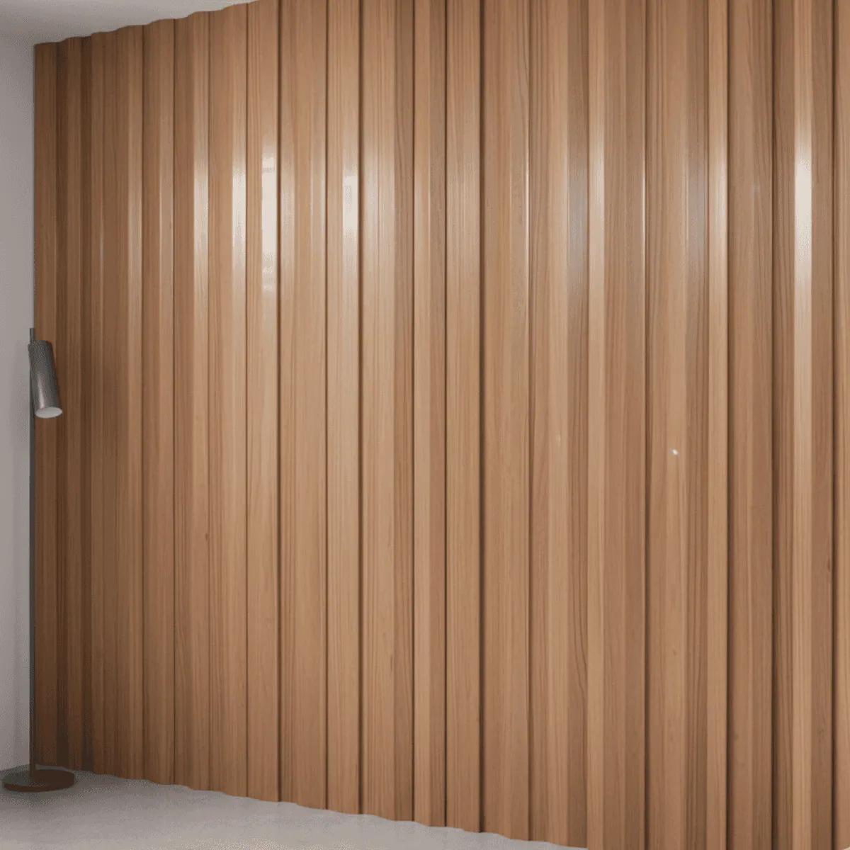 Novel Decorare Indoor WPC Indoor WPC 2.5cm Wall Panel – Straight Grain Teak | 10 Ft × 6 CM | 25mm | Waterproof, Scratch-Resistant, Easy-Clean