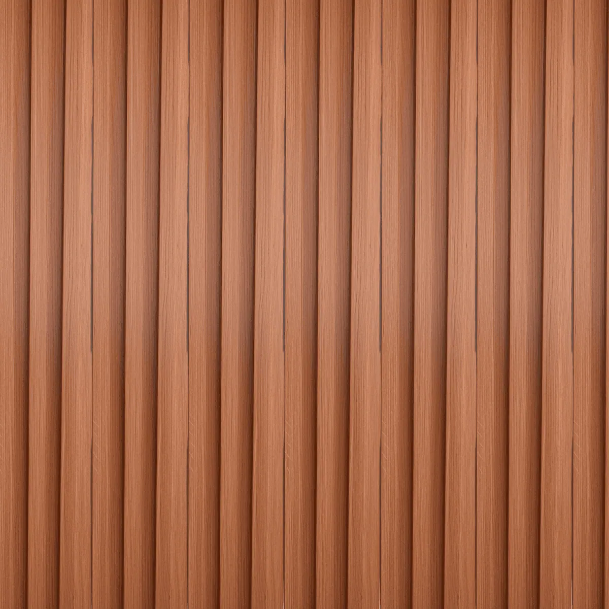 Novel Decorare Indoor WPC Indoor WPC 2.5cm Wall Panel – Straight Grain Teak | 10 Ft × 6 CM | 25mm | Waterproof, Scratch-Resistant, Easy-Clean